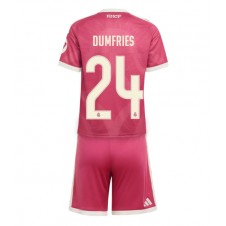 Real Madrid Denzel Dumfries #24 Tredjeställ Barn 2026-27 Korta ärmar (+ Korta byxor)